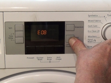 Lỗi E08 máy giặt Beko nguyên nhân do đâu? Cách khắc phục mã lỗi E08 như thế nào?