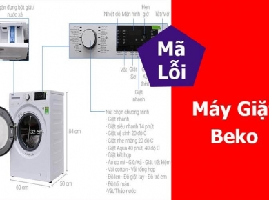 Tổng hợp mã lỗi máy giặt Beko đầy đủ, chi tiết nhất