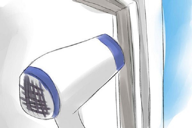 Có thể dùng máy sấy, máy khò, máy hàn,... để tạo nhiệt định hình lại tủ lạnh Beko lỗi gioăng