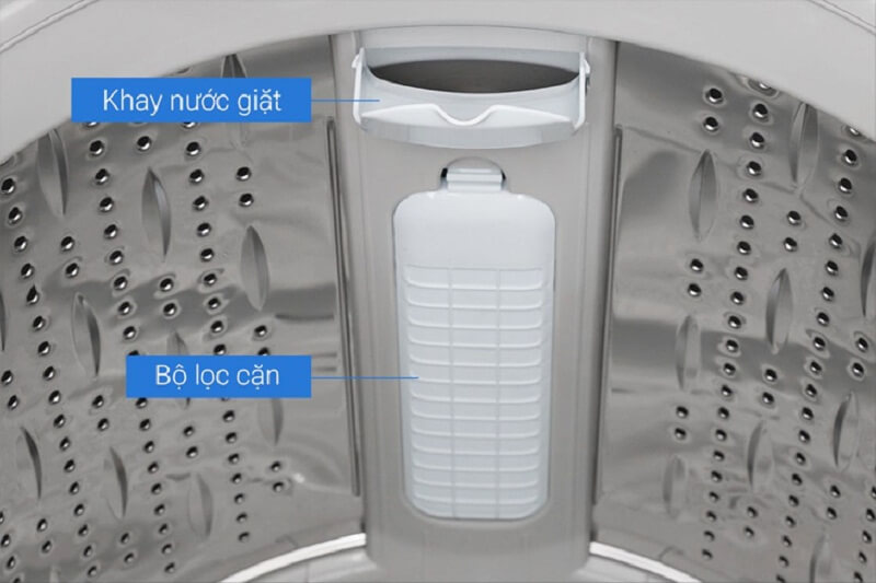 Kiểm tra khay nước giặt và bộ lọc cặn